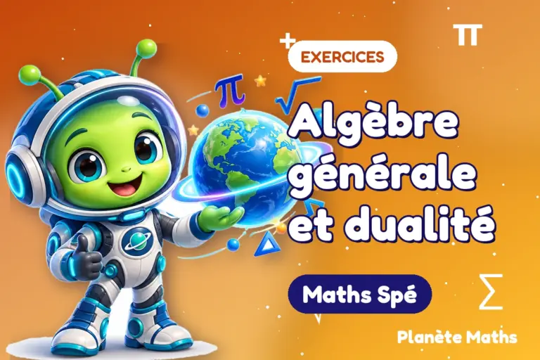 Exercices de maths en Maths Spé : Algèbre générale et dualité — Zyro, l’explorateur de Planète Maths