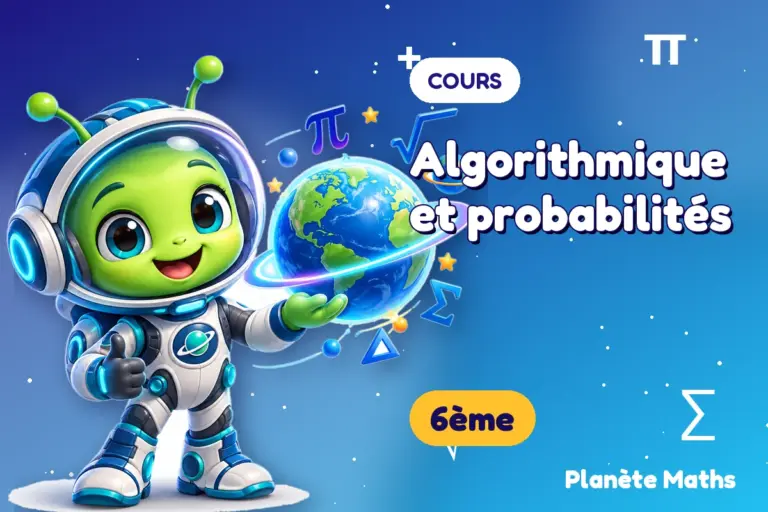 Cours de maths en 6ème : Algorithmique et probabilités — Zyro, l’explorateur de Planète Maths