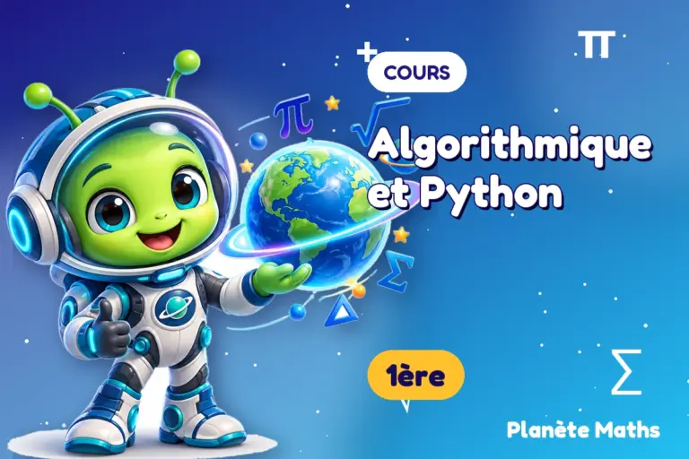 Cours de maths en 1ère : Algorithmique et Python — Zyro, l’explorateur de Planète Maths