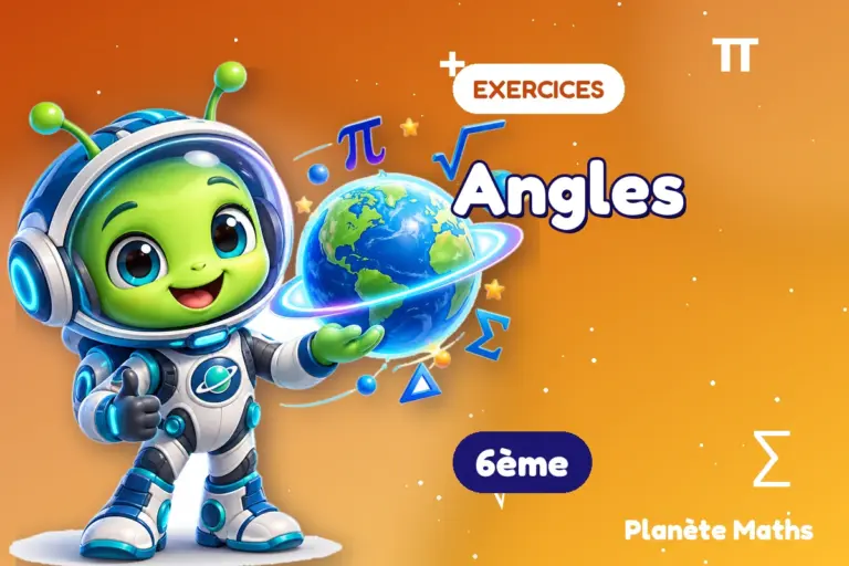 Exercices de maths 6ème : Angles