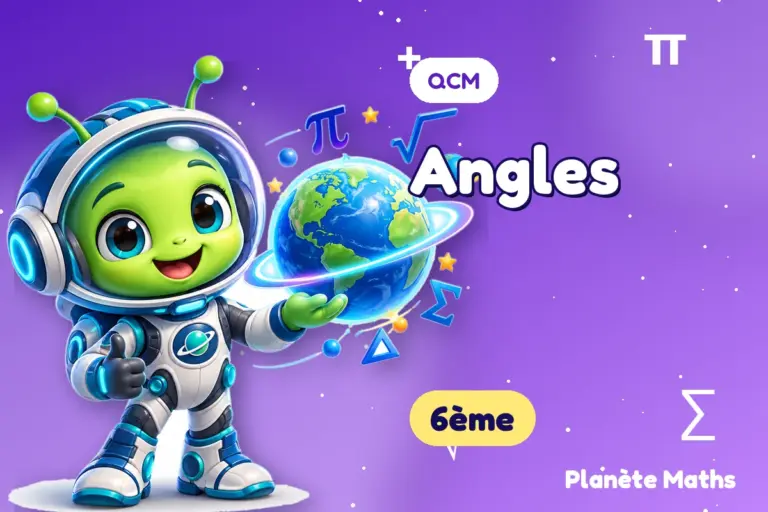 QCM de maths 6ème : Angles