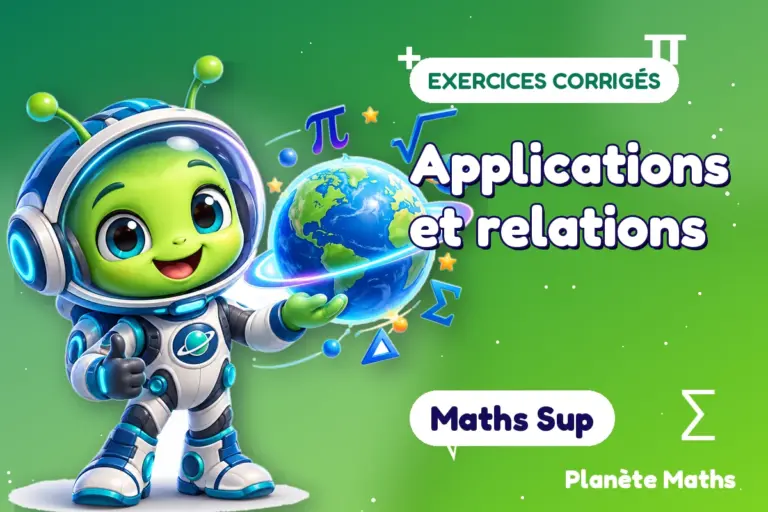 Exercices corrigés de maths en Maths Sup : Applications et relations — Zyro, l’explorateur de Planète Maths