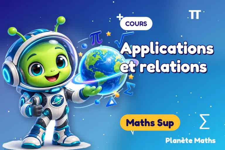 Cours de maths en Maths Sup : Applications et relations — Zyro, l’explorateur de Planète Maths