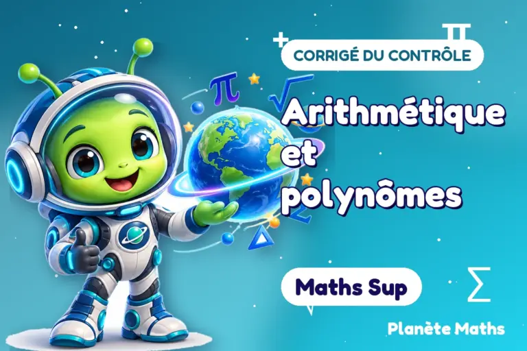 Corrigés de contrôles de maths en Maths Sup : Arithmétique et polynômes — Zyro, l’explorateur de Planète Maths