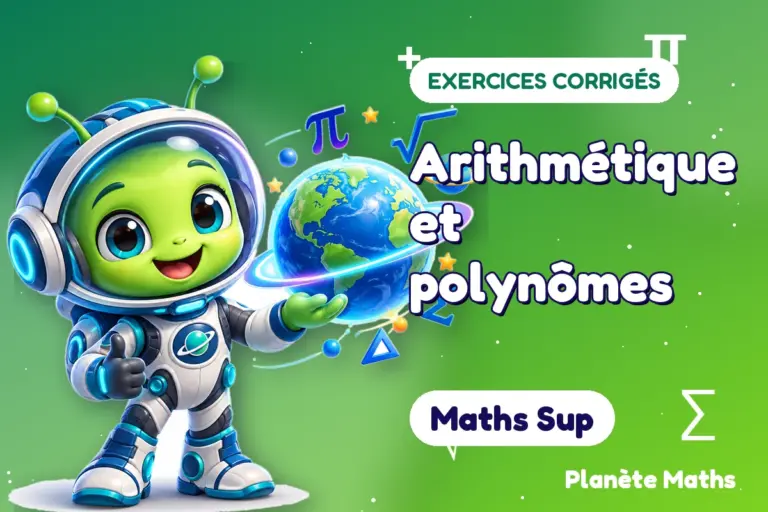 Exercices corrigés de maths en Maths Sup : Arithmétique et polynômes — Zyro, l’explorateur de Planète Maths