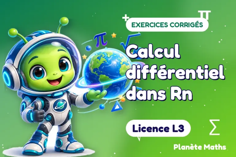 Exercices corrigés de maths en Licence L3 : Calcul différentiel dans Rn — Zyro, l’explorateur de Planète Maths