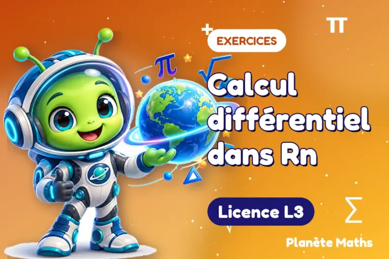 Exercices de maths en Licence L3 : Calcul différentiel dans Rn — Zyro, l’explorateur de Planète Maths