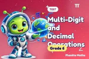 Multi-Digit and Decimal Operations: math test, Grade 6