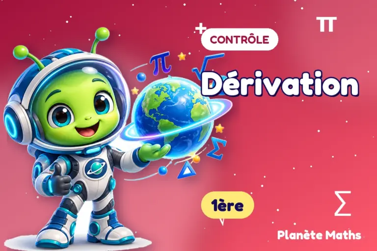 Contrôles de maths en 1ère : Dérivation — Zyro, l’explorateur de Planète Maths