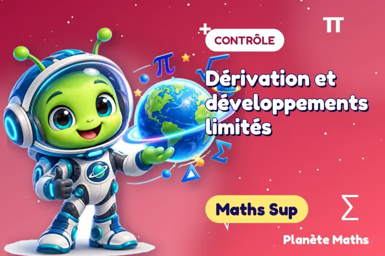 Contrôles de maths en Maths Sup : Dérivation et développements limités — Zyro, l’explorateur de Planète Maths