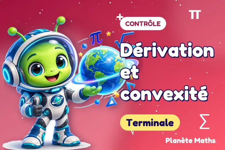 Contrôles de maths en Terminale : Dérivation et convexité — Zyro, l’explorateur de Planète Maths