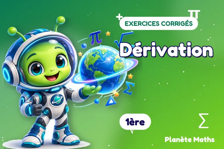 Exercices corrigés de maths en 1ère : Dérivation — Zyro, l’explorateur de Planète Maths