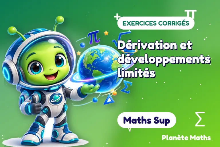 Exercices corrigés de maths en Maths Sup : Dérivation et développements limités — Zyro, l’explorateur de Planète Maths