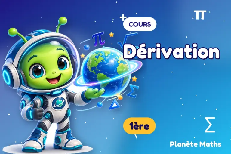 Cours de maths en 1ère : Dérivation — Zyro, l’explorateur de Planète Maths