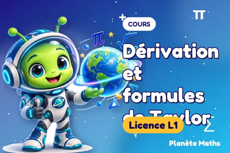 Cours de maths en Licence L1 : Dérivation et formules de Taylor — Zyro, l’explorateur de Planète Maths