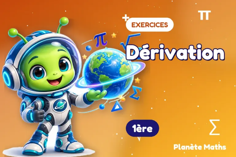 Exercices de maths en 1ère : Dérivation — Zyro, l’explorateur de Planète Maths