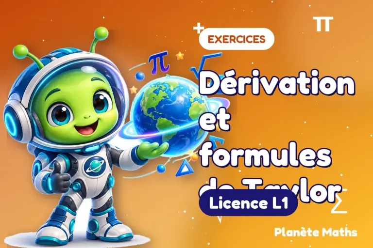 Exercices de maths en Licence L1 : Dérivation et formules de Taylor — Zyro, l’explorateur de Planète Maths