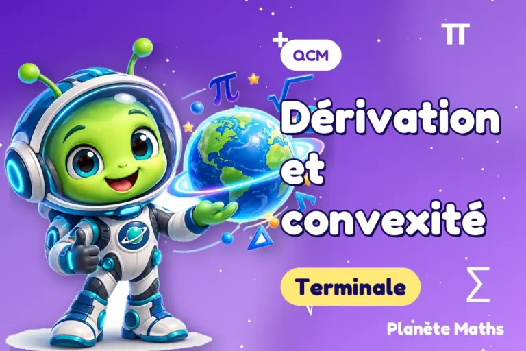QCM de maths en Terminale : Dérivation et convexité — Zyro, l’explorateur de Planète Maths