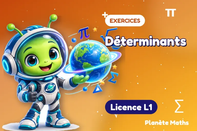 Exercices de maths en Licence L1 : Déterminants — Zyro, l’explorateur de Planète Maths