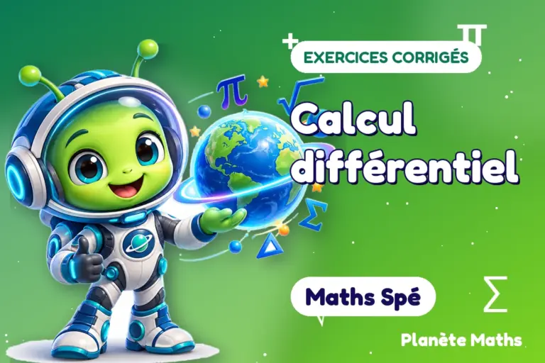 Exercices corrigés de maths en Maths Spé : Calcul différentiel — Zyro, l’explorateur de Planète Maths