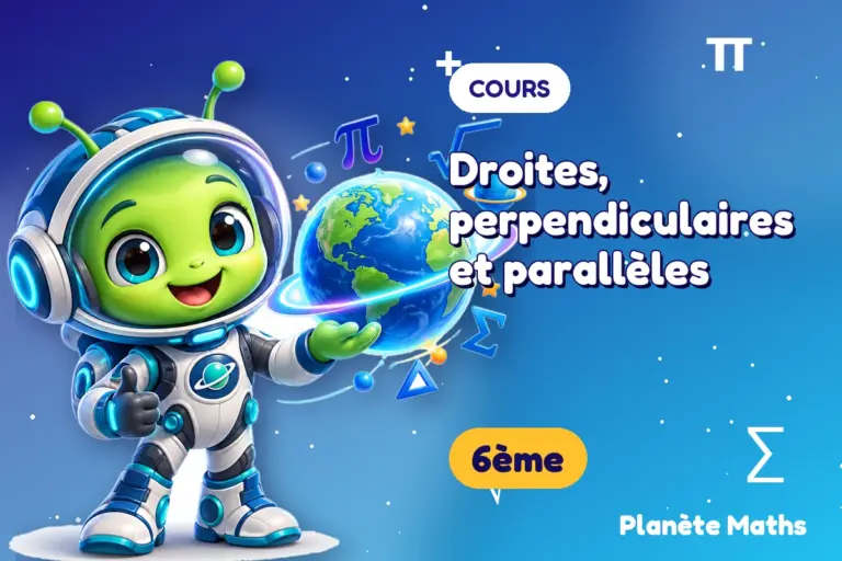Cours de maths 6ème : Droites, perpendiculaires et parallèles
