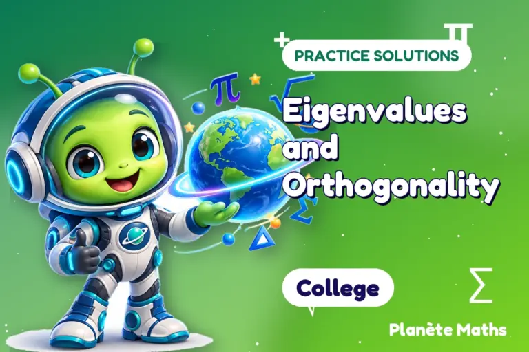Practice solutions College : Eigenvalues and Orthogonality — Zyro the alien explorer of Planète Maths