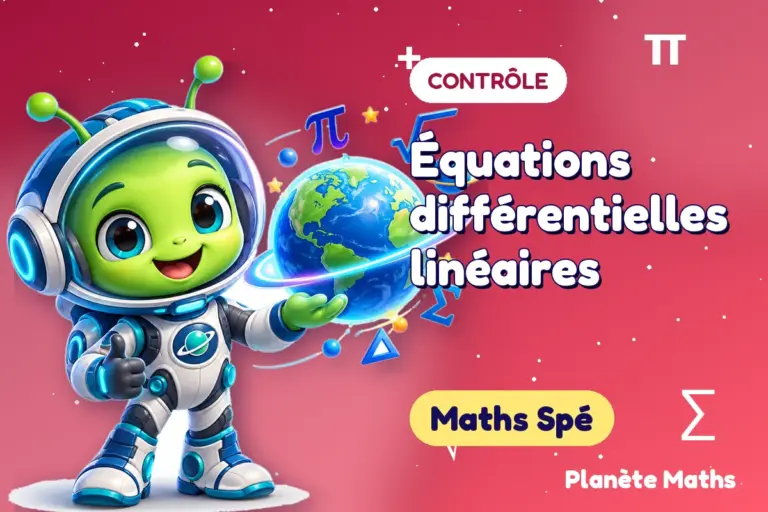 Contrôles de maths en Maths Spé : Équations différentielles linéaires — Zyro, l’explorateur de Planète Maths