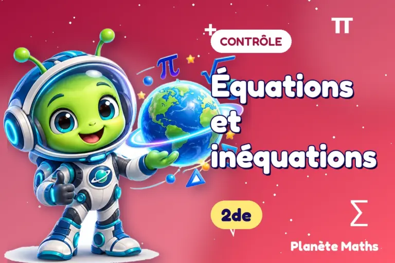 Contrôles de maths en 2de : Équations et inéquations — Zyro, l’explorateur de Planète Maths