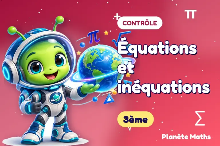 Contrôles de maths en 3ème : Équations et inéquations — Zyro, l’explorateur de Planète Maths