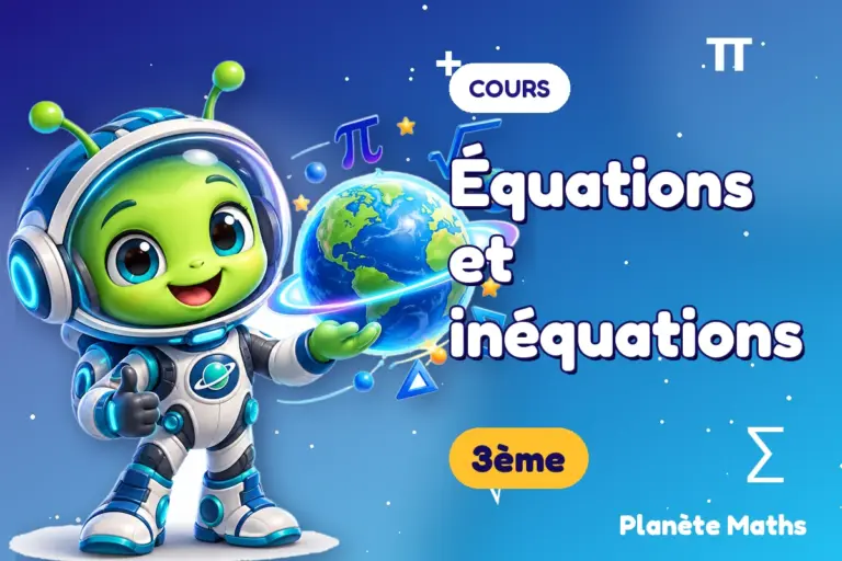 Cours de maths en 3ème : Équations et inéquations — Zyro, l’explorateur de Planète Maths