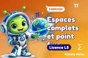 Espaces complets et point fixe : exercices de maths Licence L3