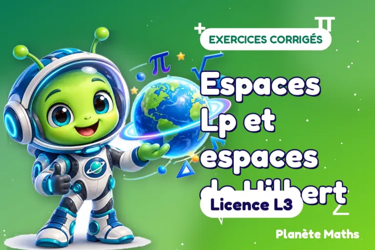 Exercices corrigés de maths en Licence L3 : Espaces Lp et espaces de Hilbert — Zyro, l’explorateur de Planète Maths
