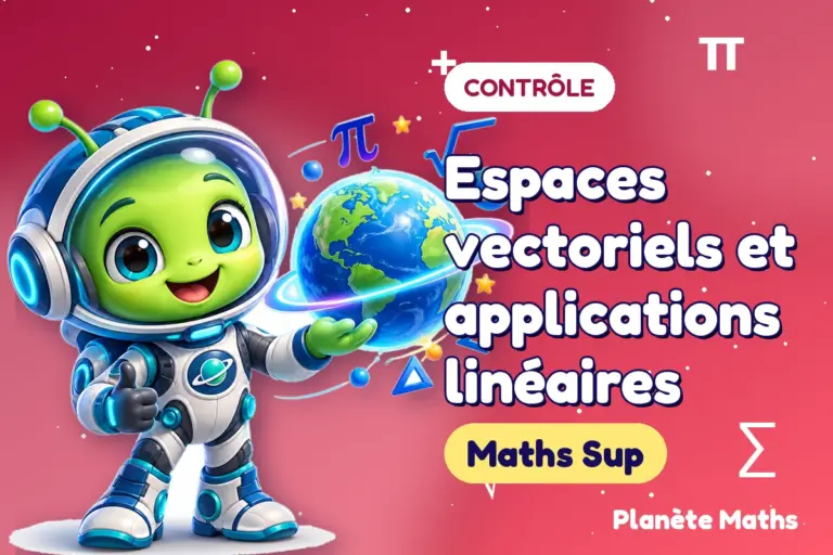 Contrôles de maths en Maths Sup : Espaces vectoriels et applications linéaires — Zyro, l’explorateur de Planète Maths