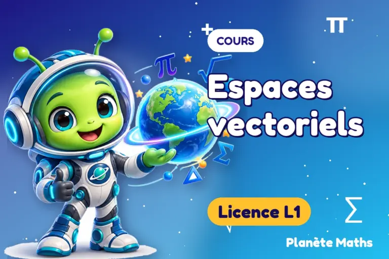 Cours de maths en Licence L1 : Espaces vectoriels — Zyro, l’explorateur de Planète Maths