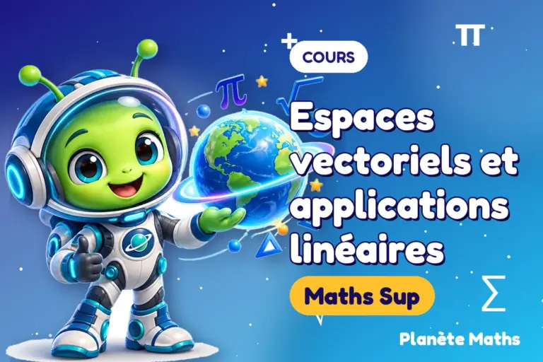Cours de maths en Maths Sup : Espaces vectoriels et applications linéaires — Zyro, l’explorateur de Planète Maths