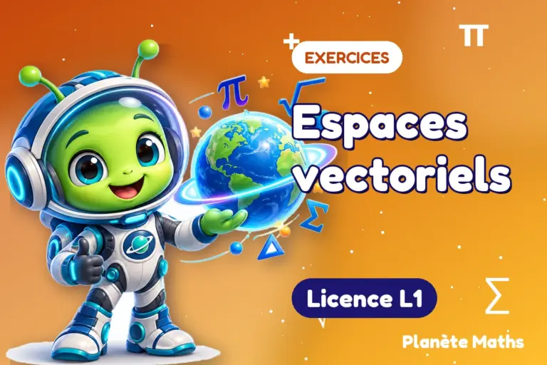 Exercices de maths en Licence L1 : Espaces vectoriels — Zyro, l’explorateur de Planète Maths