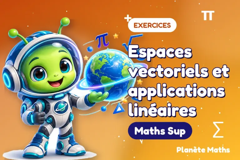 Exercices de maths en Maths Sup : Espaces vectoriels et applications linéaires — Zyro, l’explorateur de Planète Maths