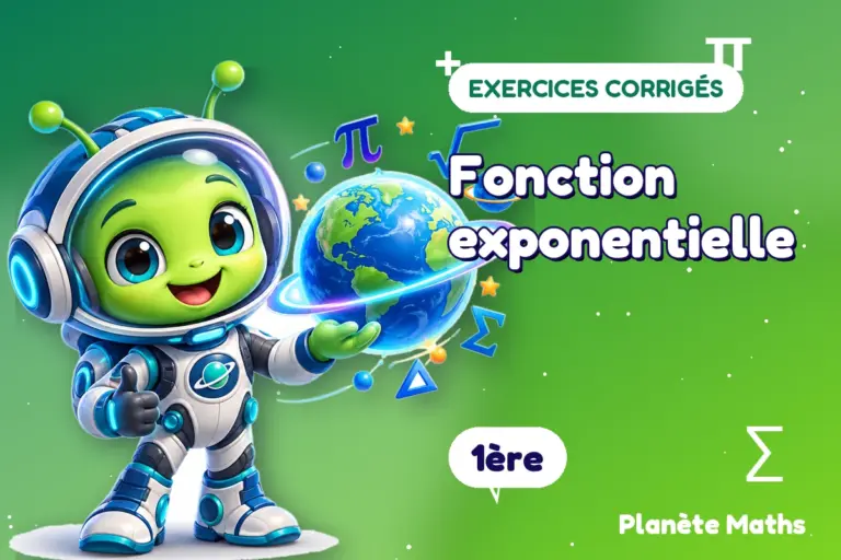 Exercices corrigés de maths 1ère : Fonction exponentielle