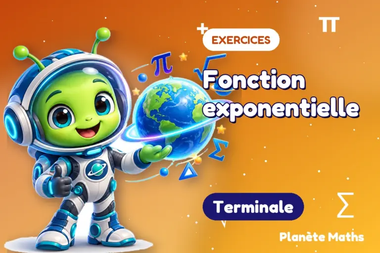 Exercices de maths en Terminale : Fonction exponentielle — Zyro, l’explorateur de Planète Maths