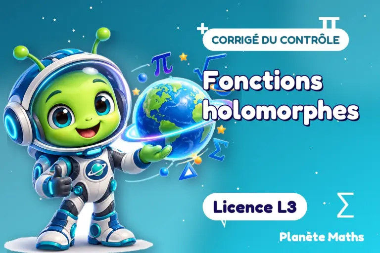 Corrigés de contrôles de maths en Licence L3 : Fonctions holomorphes — Zyro, l’explorateur de Planète Maths
