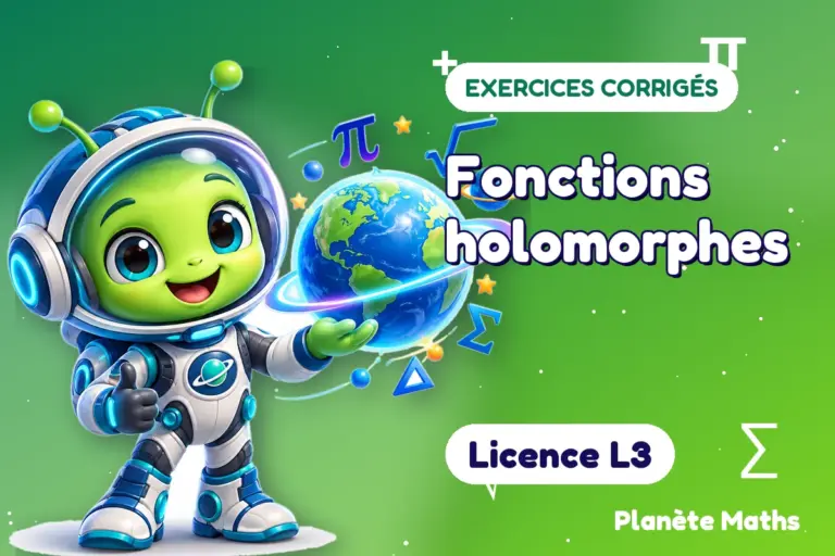 Exercices corrigés de maths en Licence L3 : Fonctions holomorphes — Zyro, l’explorateur de Planète Maths