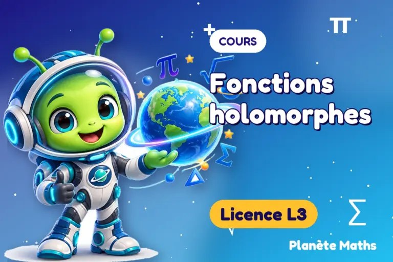 Cours de maths en Licence L3 : Fonctions holomorphes — Zyro, l’explorateur de Planète Maths