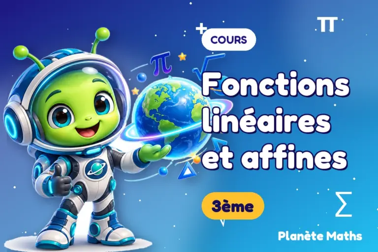 Cours de maths en 3ème : Fonctions linéaires et affines — Zyro, l’explorateur de Planète Maths