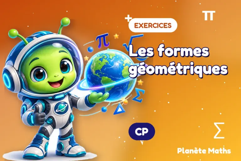 Exercices de maths en CP : Les formes géométriques — Zyro, l’explorateur de Planète Maths