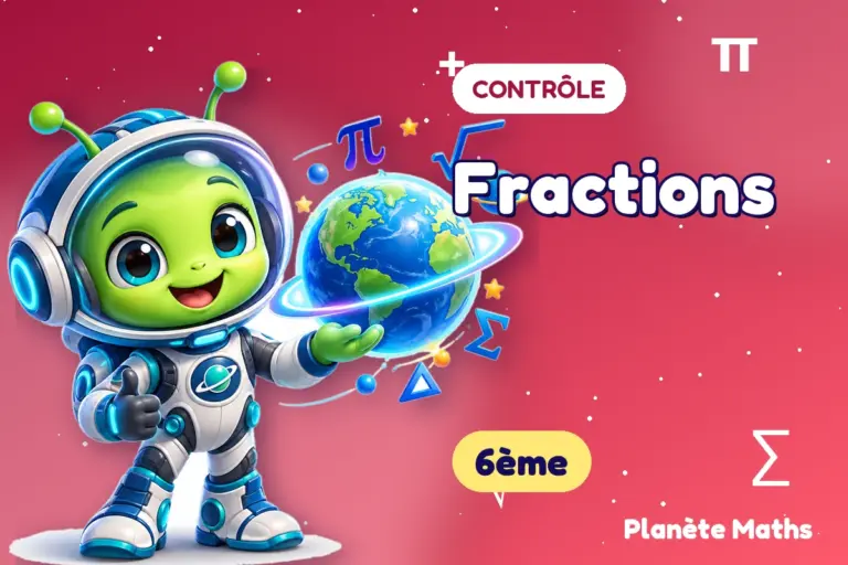 Contrôles de maths 6ème : Fractions