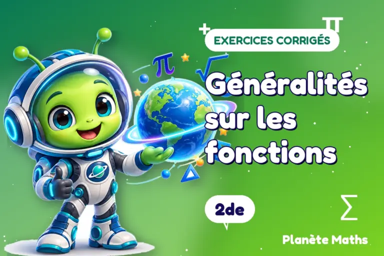 Exercices corrigés de maths en 2de : Généralités sur les fonctions — Zyro, l’explorateur de Planète Maths