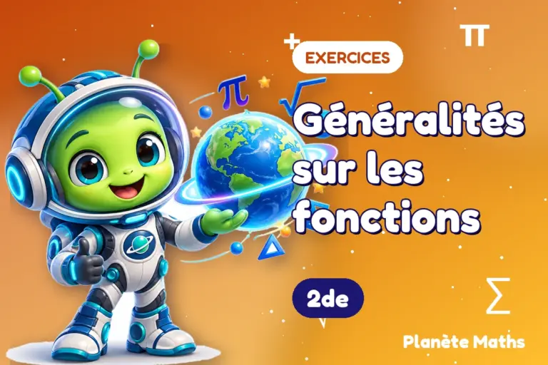 Exercices de maths en 2de : Généralités sur les fonctions — Zyro, l’explorateur de Planète Maths