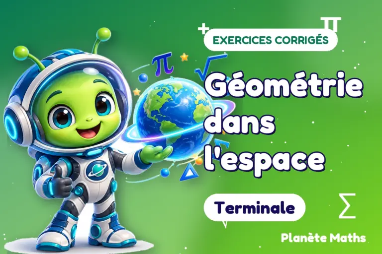 Exercices corrigés de maths en Terminale : Géométrie dans l'espace — Zyro, l’explorateur de Planète Maths