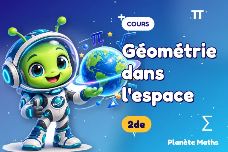 Cours de maths en 2de : Géométrie dans l'espace — Zyro, l’explorateur de Planète Maths