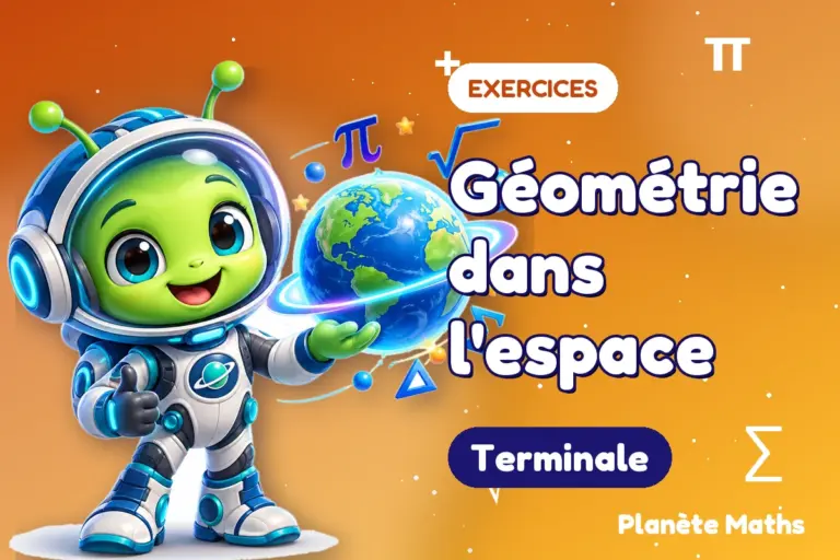 Exercices de maths en Terminale : Géométrie dans l'espace — Zyro, l’explorateur de Planète Maths